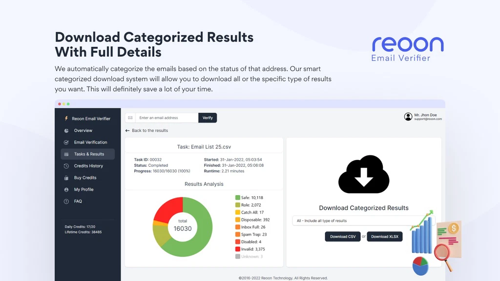 Reoon Email Verifier is highly accurate and reliable. It efficiently validates email addresses to ensure deliverability and minimize bounces. Reoon Email Verifier is a top-tier email validation service known for its precision and reliability. It helps businesses maintain clean email lists by accurately identifying valid and invalid email addresses. This reduces bounce rates, enhances email deliverability, and ensures better engagement with recipients. Easy to use and integrated with various platforms, Reoon Email Verifier offers real-time verification and bulk email checking. Its advanced algorithms and comprehensive database ensure high accuracy in detecting spam traps, disposable emails, and syntax errors. Ideal for marketers, it improves campaign performance and maintains sender reputation. Reoon Email Verifier stands out as a trusted tool in email marketing.